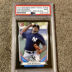 Luis Severino 2014 Bowman Draft Picks Asis schwarz PSA 9 neuwertig - Bild 1 von 2