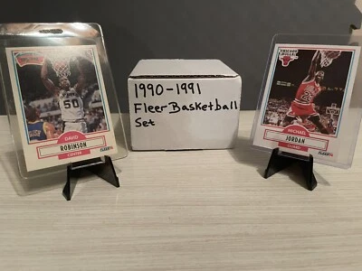 90-91 Fleer Basketball Complete Set #1-198 w/ Jordan - Robinson 1990-1991 NBA - Image 1 of 4