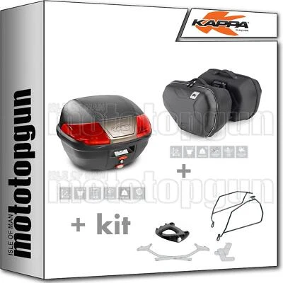 KAPPA VALIGIA K400N + BORSE LATERALI RA314 MONOLOCK KAWASAKI NINJA 300 2014 14 Foto 1 de 2