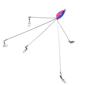 Hot SALE! 5PCS Alabama Rig 5 Arms Umbrella Rig Fishing 18cm Fish Bait Kit Tackle - Picture 1 of 11