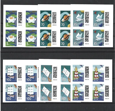 Germany 2021/22 Welt der Briefe World of Letters Complete Blocks 4 Selfadhesive - Image 1 of 2