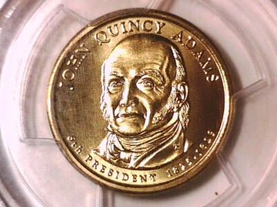 2008 D John Q Adams Dollar PCGS MS 69 Position B Satin Finish 12426217 - Image 1 of 3