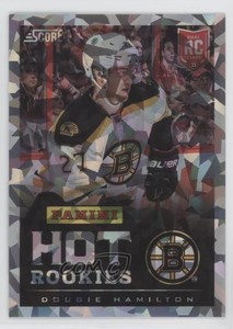 2013 Fan Expo Score Hot Rookies Cracked Ice /599 Dougie Hamilton #3 Rookie RC