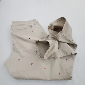 Tommy Hilfiger Khakis Hose Damen Größe 12 Stretch Beige Zip Fly - Bild 1 von 11