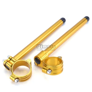 2Pcs 43mm Universal Fork Tube 22mm 7/8'' Clip-On Handlebar Motorcycle - Imagen 1 de 17