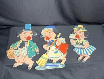 (3) Pin Ups vintage de cartón Mother Goose 1951 The Dolly Toy Co usados  Foto 1 de 4