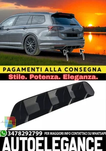 ✨ Ventil Hinten Diffusor Zentral IN ABS Schwarz Glänzend für Volkswagen Passat✨ - Bild 1 von 6