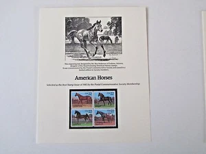 Ltd Edition Block of 4 on 2 ring binder page, engraved etching R.Anderson, 1985 - Picture 1 of 1