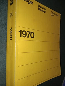 Dodgeof Canadá 1970 Challenger y manual de tienda de dardos/libro de servicio útil - Imagen 1 de 5