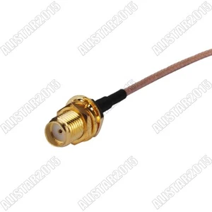 10 Stück SMA Buchse Schott auf freiliegendes Ende RG316 Antenne Verlängerungskabel 15 cm - Bild 1 von 1
