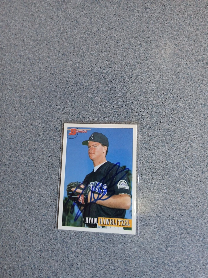 Ryan Hawblitzel Signed In Person 1993 Bowman Rockies Rookie Card - Image 1 of 1