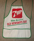 Vintage & 7up soda pop advertising apron-Old Newsboys Day-Globe Democrat