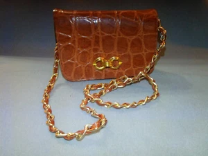 Subissati- Italy- Crocodile Leather Evening Bag - Picture 1 of 6
