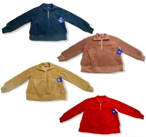 Suéter para mujer Sherpa 1/4 con cremallera - JoyLab - varios colores/tamaños - S*CB7/8 - Imagen 1 de 10