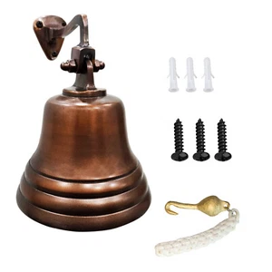 Last Orders Bell Wall Mounted bell Nautical Ship Bell Copper Pub Home Bar 5 inch - Picture 1 of 7