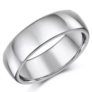 Men's 7mm Cobalt Wedding Band Heavy Weight Court Comfort All Sizes - Bild 1 von 5