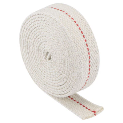 Oil Lamp Wick Cotton 1" Flat Wide 2M for Kerosene Burner Lighting - Image 1 of 4