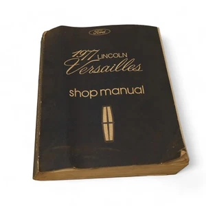 Lincoln Versailles 1977 manual de tienda original Ford Service Division - ilustrado - Imagen 1 de 6