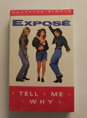 Expose - Tell Me Why / Let Me Down Easy Cassette Single SEALED Arista  - Imagem 1 de 4