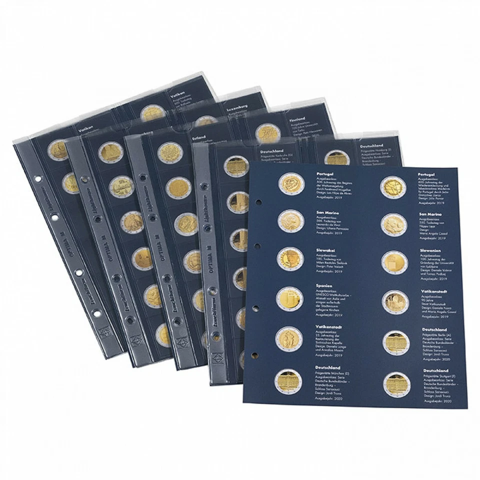 Nachtrag 2020 für Leuchtturm OPTIMA 2-Euro-Album Europa (363158)