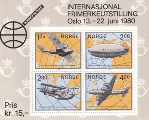 Norway 1979 Yvert SS 3 Aviation Planes Zeppelin MNH - Picture 1 of 1