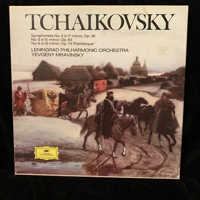TCHAIKOVSKY Symphonies #4-6 & Suites - MRAVINSKY, Leningrad - DG ST 4LP BOX - Image 1 of 4