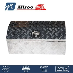 30" Aluminum Truck Tongue Lock Storage Tool Box for Pickup Trailer RV Underbed - Picture 1 of 7