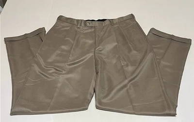 Pantalones Croft & Barrow para Hombres 36x32 Taupe Plisados Frontales Puños Microfibra Nuevos con Etiquetas Foto 1 de 4