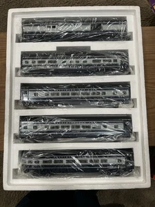 MTH-6008 B&O BALTIMORE & OHIO CINCINNATION 60' ALUMINIUM 5 AUTO PERSONENWAGEN in OVP - Bild 1 von 7