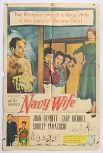 Póster de la película Joan Bennett, Gary Merrill "Navy Wife" 27x41 original 1956 vintage - Imagen 1 de 1