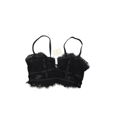 Intimately Free People Black Lace Bralette Adjustable Strap XS Sexy - Image 1 of 4