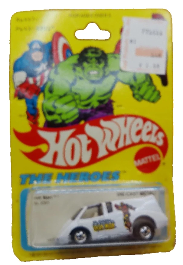 Hot Wheels Marvel Comics Iron Man The Heroes 3301 1980 emitido Nuevo de Lote Antiguo en tarjeta Foto 1 de 4