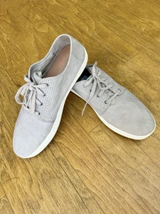 TOMS hellgrauer Payton Sneaker Syn. Wildleder Schnürschuhe Freizeit Herren Größe 10,5 - Bild 1 von 8