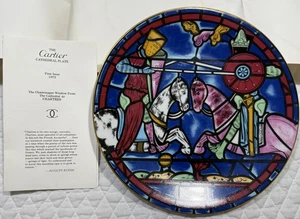 Cartier Chartres Vintage 1972 10" Kathedrale Platte Erstausgabe Limoges Frankreich - Bild 1 von 6