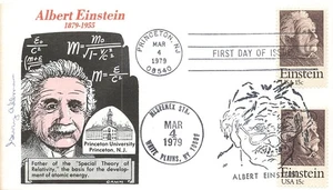 1774 15c ALBERT EINSTEIN - Gamm - plus U/O show cancel - Picture 1 of 1