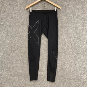 2XU Mens Compression Leggings Size Large Black Ankle Length Running 22924 - Picture 1 of 9