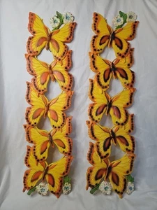 Vintage 1978 Universal Statuary Corp. Pair Groovy Butterfly Art Piece 24” Tall - Picture 1 of 13
