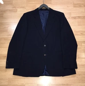 Vintage ROYAL WARRANT HORNES Herren Navy Blau Anzug Sakko Blazer 100% WOLLE UK 44 - Bild 1 von 14