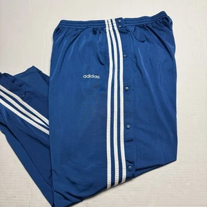 Vintage '05 Adidas Breakaway Track Pants Side Snap Tearaway 3 Stripes Baggy 2XL - Bild 1 von 9