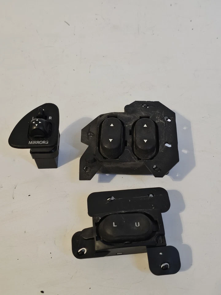 Interruptor de control del espejo retrovisor Ford Thunderbird Cougar 1994-97 e interruptor de ventana principal  Foto 1 de 4