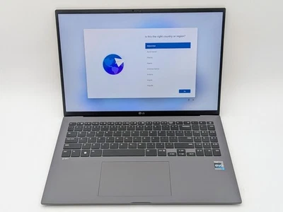 LG Gram 16Z90R 16" 2560 x 1600 Touch 13TH I7-1360P 1TB SSD 16GB W11 Webcam - Image 1 of 4