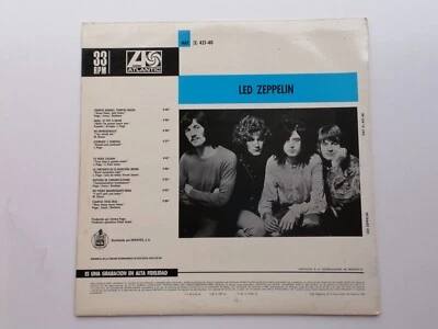 LED ZEPPELIN 1ST LP   ALANTIC RED PLUM LABEL  SPANISH PRESS  HAT 421-40  EX - Image 1 of 4