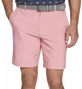 Walter Hagen Men's 9" Inseam Performance 11 Micro Lines Golf Shorts Size 32 Pink - Picture 1 of 6