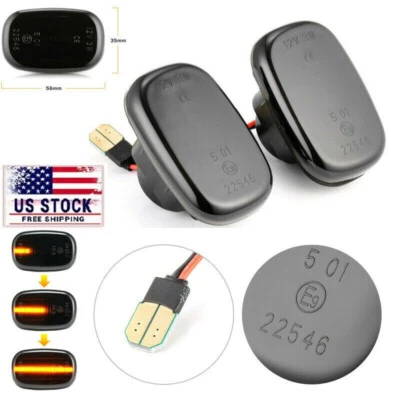 2X Luz de señalización lateral dinámica LED intermitente para Toyota Corolla Camry Yaris RAV4 Foto 1 de 4