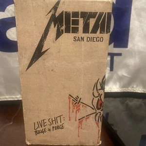 Metallica – Live Shit: Binge & Purge (San Diego) VHS 1992 RARE!! - Picture 1 of 4
