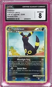 Pokémon TCG Umbreon Ruf der Legenden 22/95 Reverse Holo Rare 2011 CGC Graded 8 - Bild 1 von 3