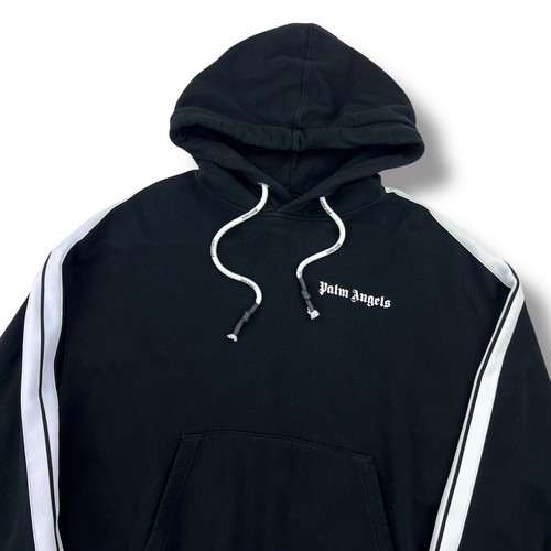 Felpa nera con cappuccio Palm Angels