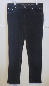 Pantalones de mezclilla ajustados negros ajustados Justice Girls 16,5 premium j237 - Imagen 1 de 3