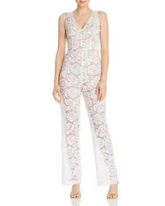 Durchsichtiger weißer Overall Stretch Neu Guess Riona M 6 - Bild 1 von 2