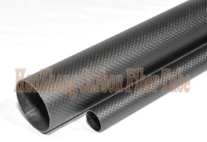 Factory Supply 30mm OD X 26mm 27mm 28mm X 500MM Wrapped Carbon Fiber Tube 3K - Picture 1 of 12